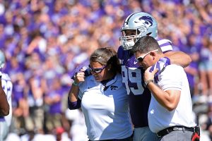 Dissinger Reed K-State | Matt Thomason and Mindy Hoffman have been the first two people to the side of an injured K-State football player